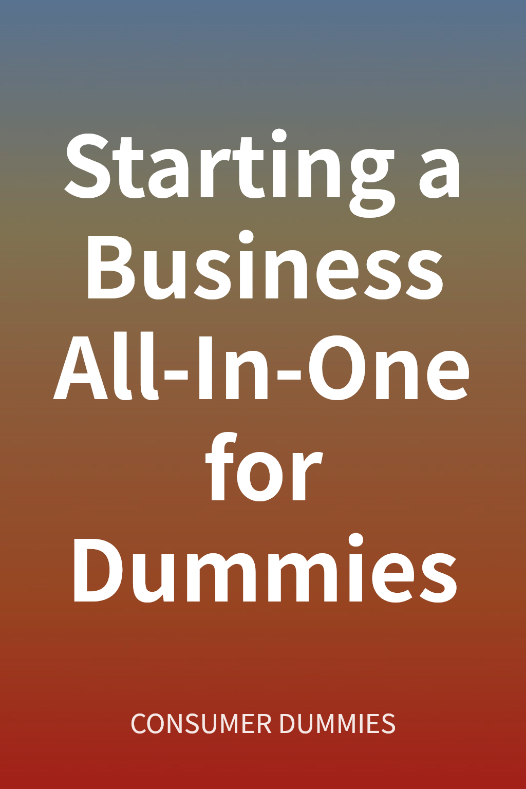 Starting a Business All-In-One for Dummies cover