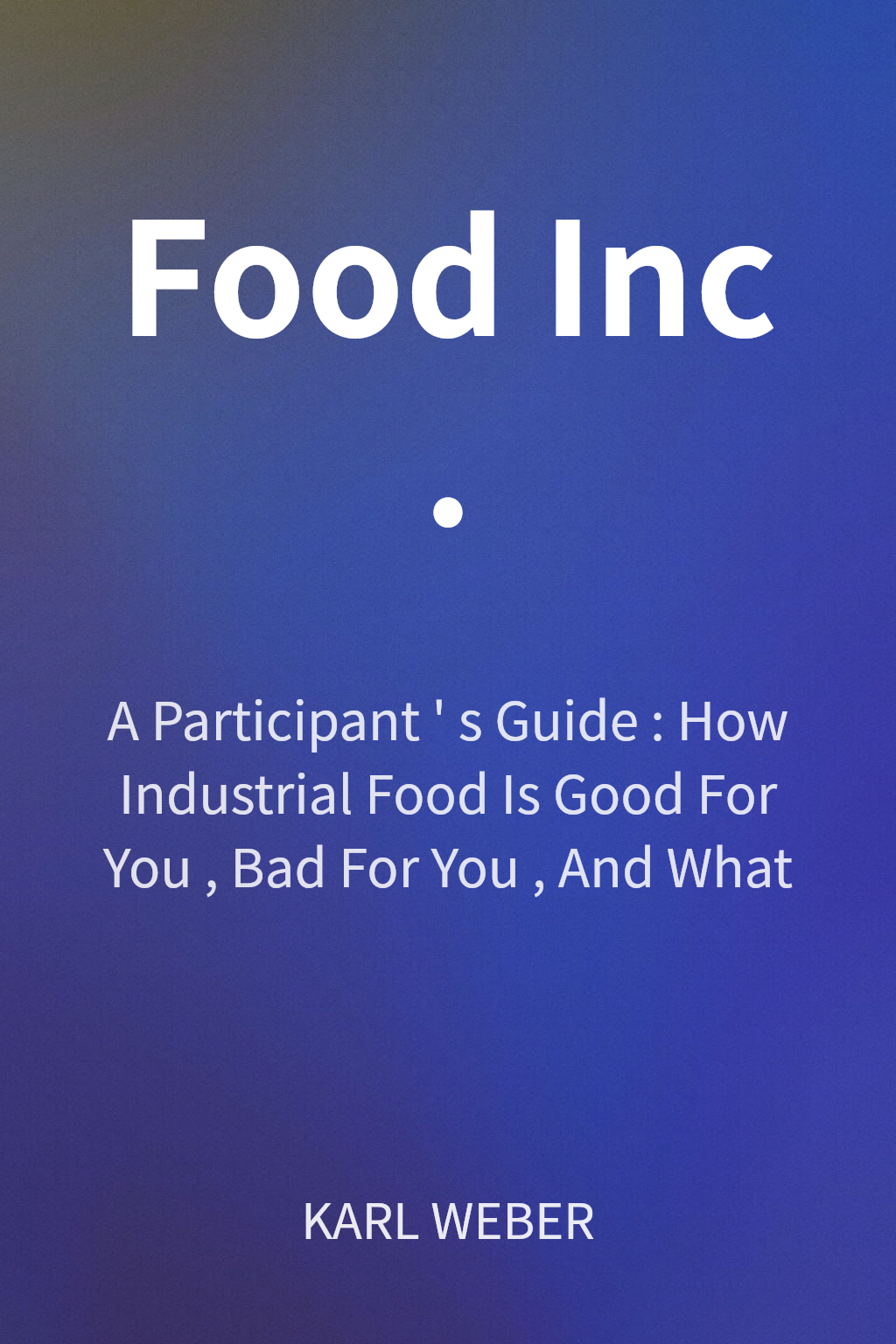Food Inc. cover