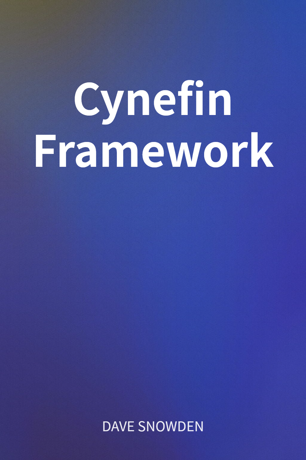 Cynefin Framework cover