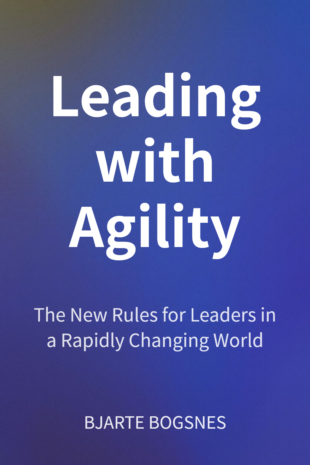 Leading with Agility cover