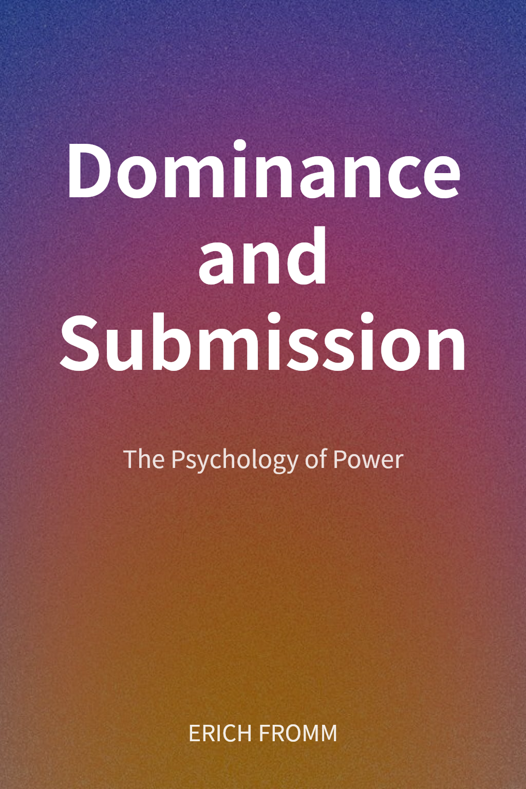 Dominance and Submission cover