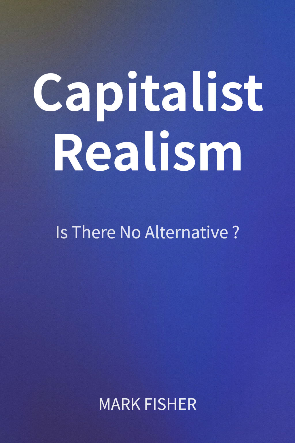 Capitalist Realism cover