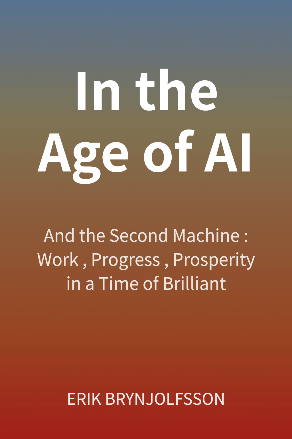 In the Age of AI cover