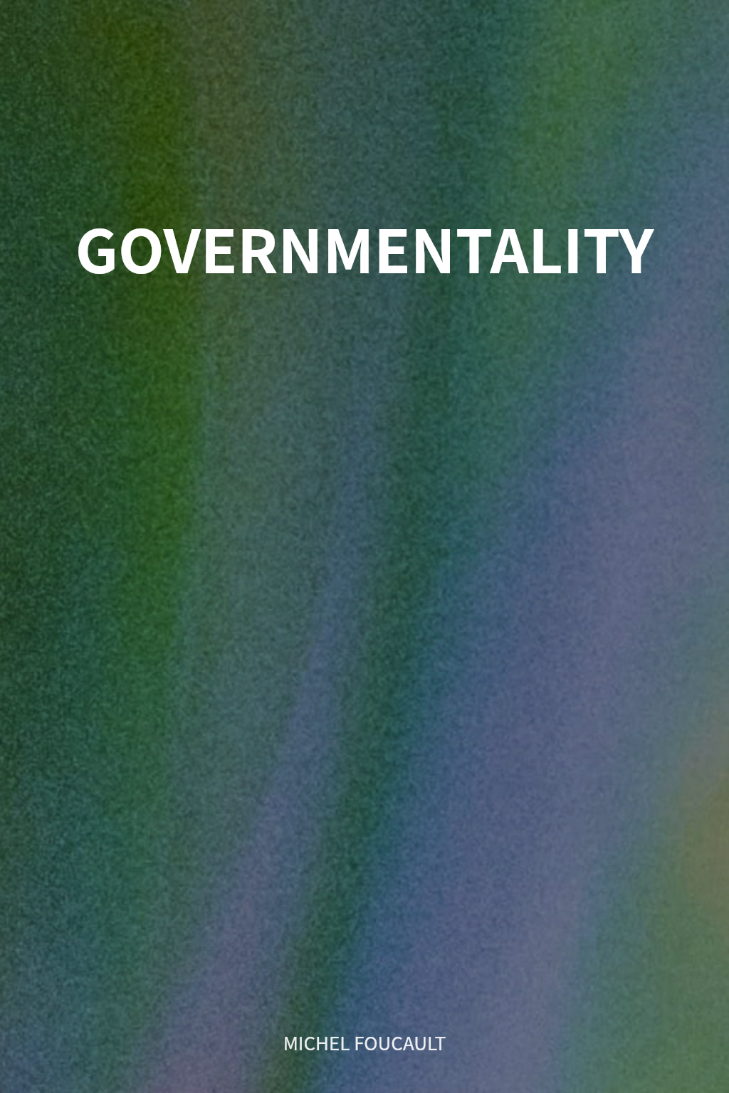 GOVERNMENTALITY cover