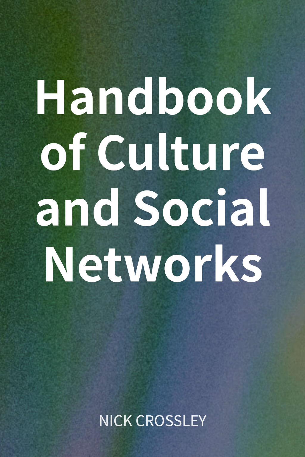 Handbook of Culture and Social Networks cover