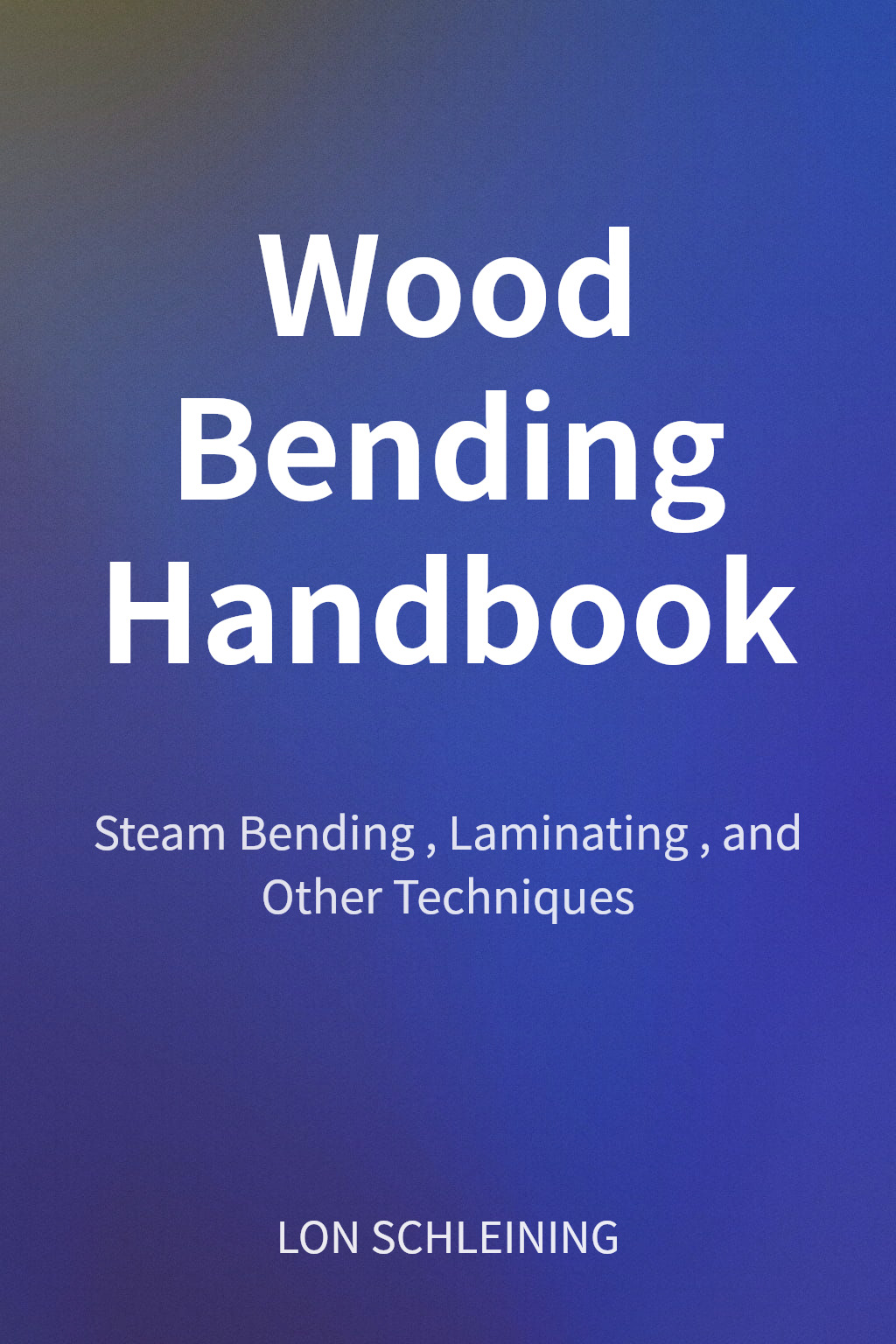 Wood Bending Handbook cover