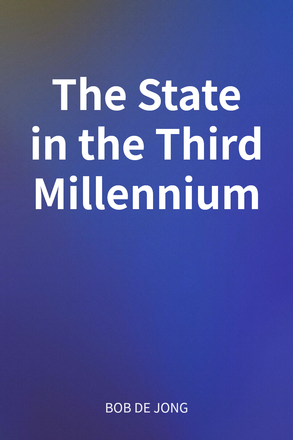 The State in the Third Millennium cover