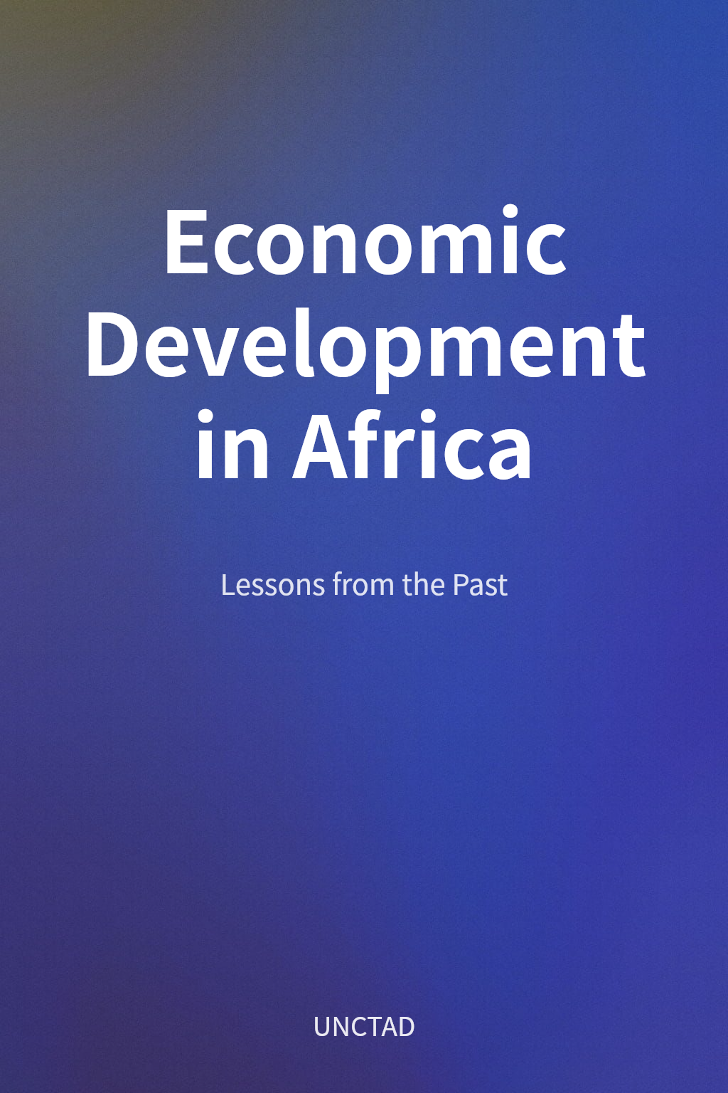 Economic Development in Africa cover