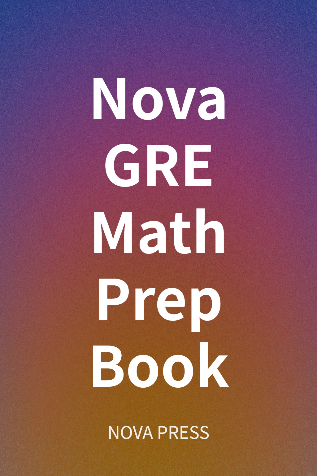 Nova GRE Math Prep Book cover