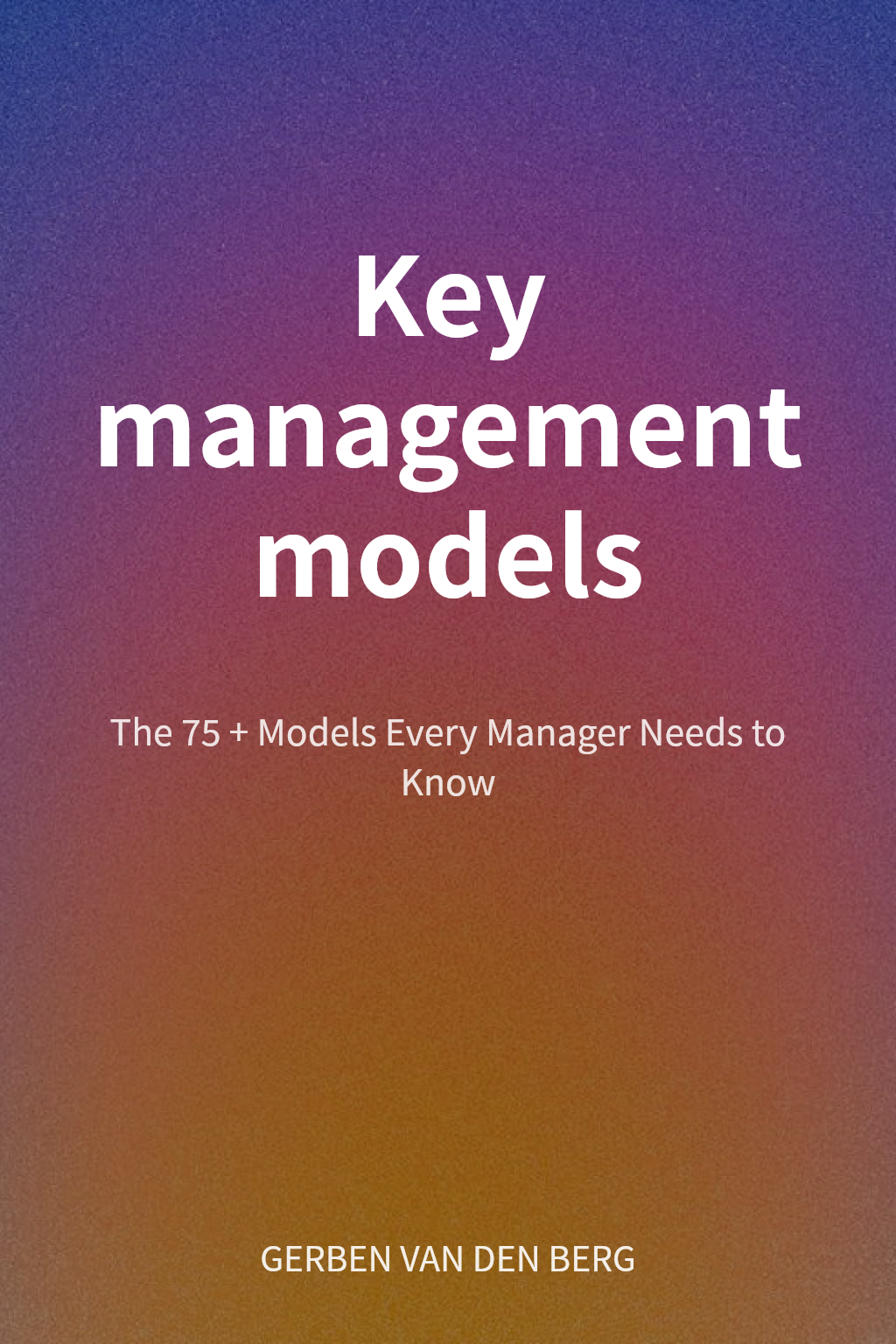 Key management models cover