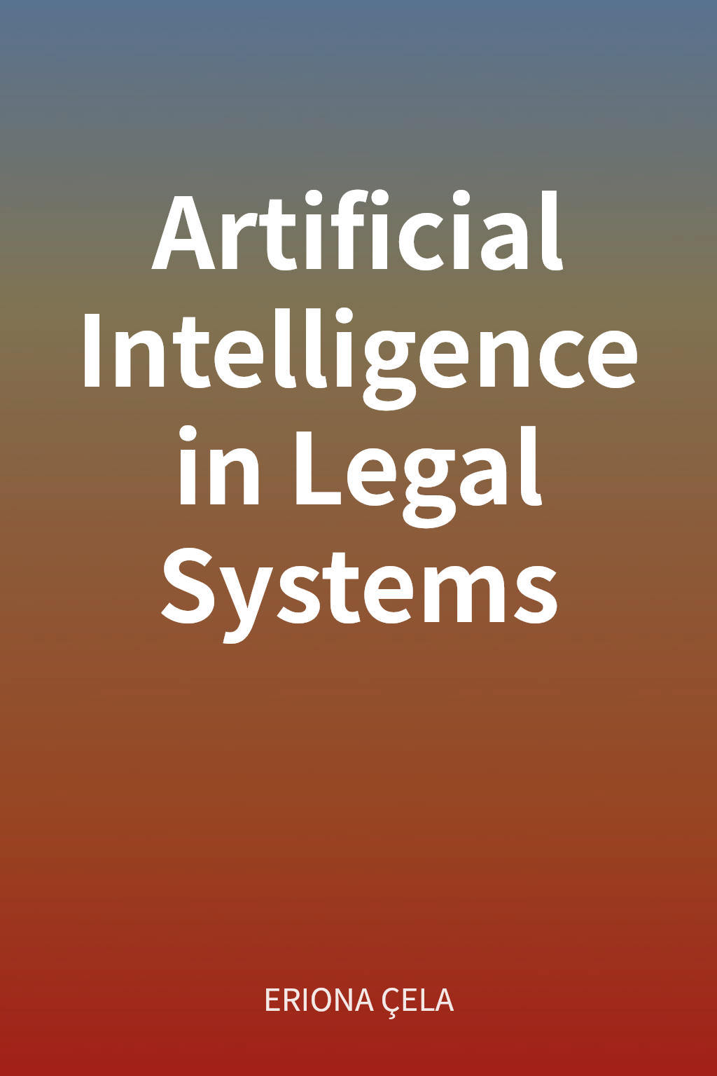 Artificial Intelligence in Legal Systems cover