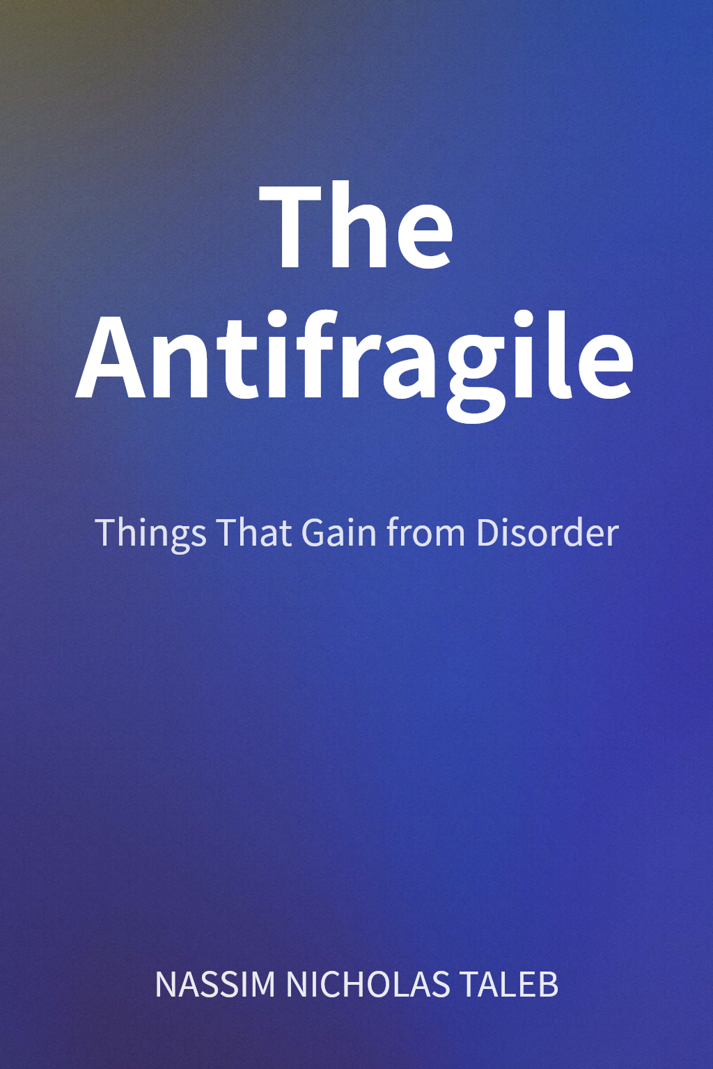 The Antifragile cover