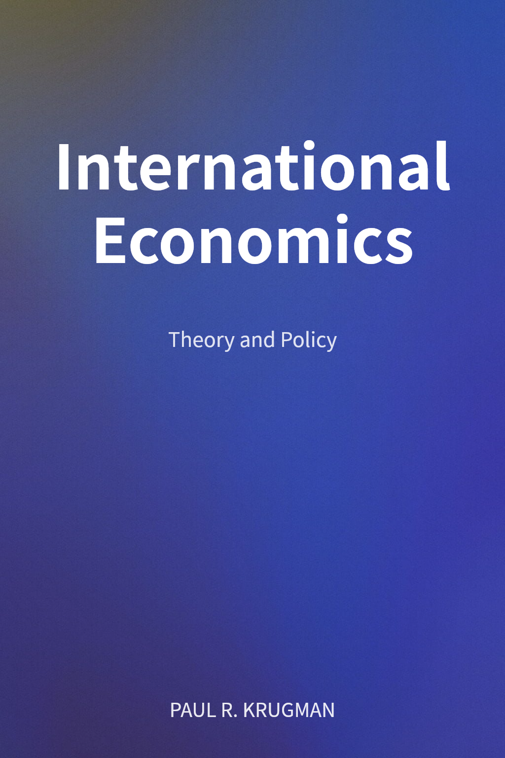 International Economics cover