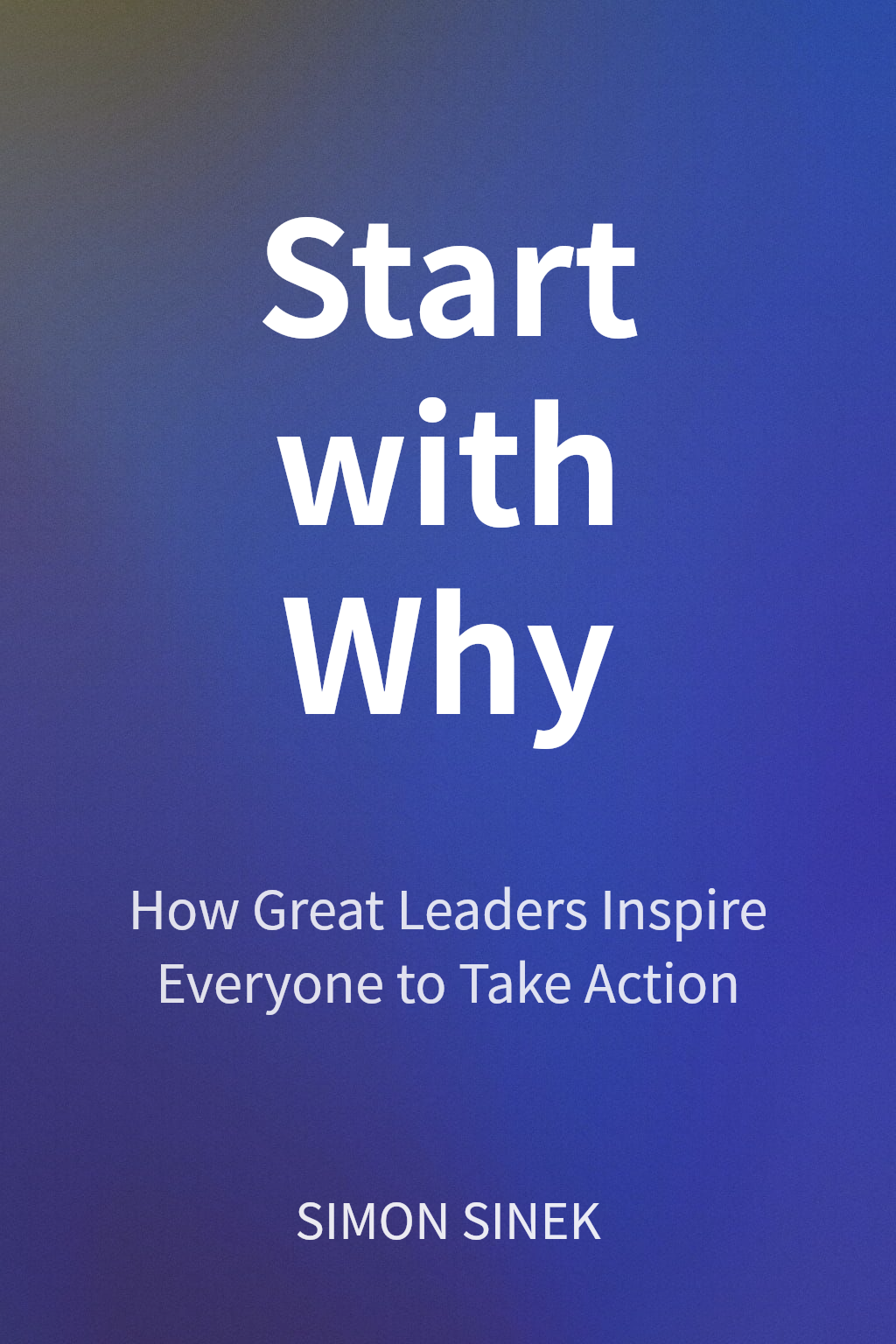 Start with Why cover