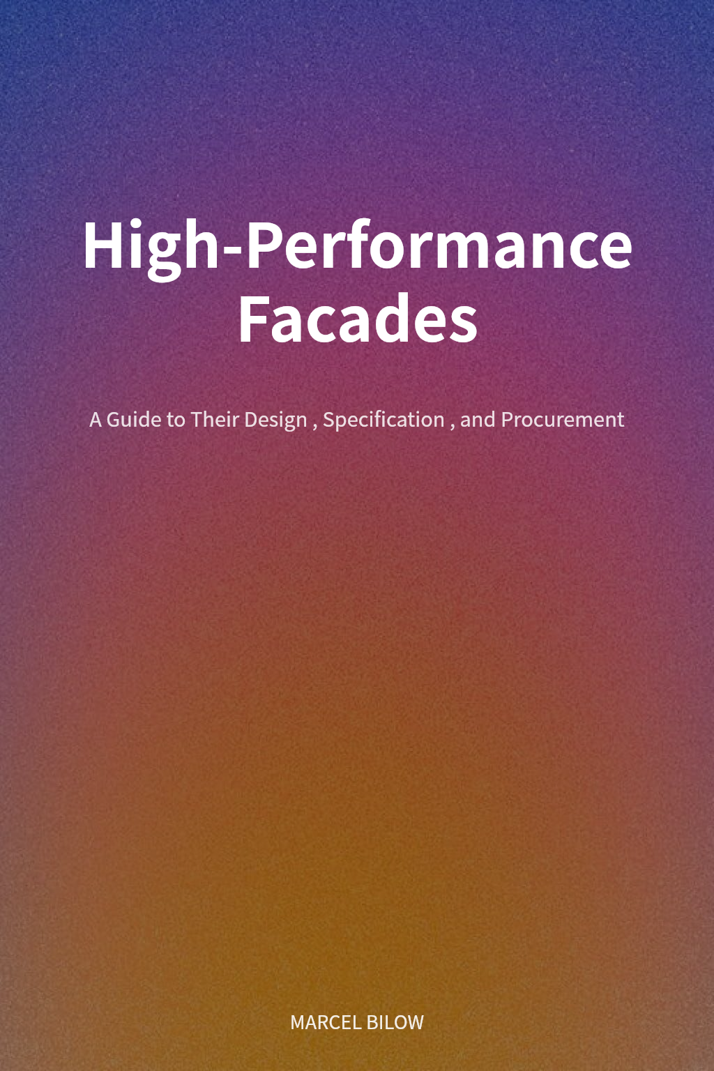 High-Performance Facades cover