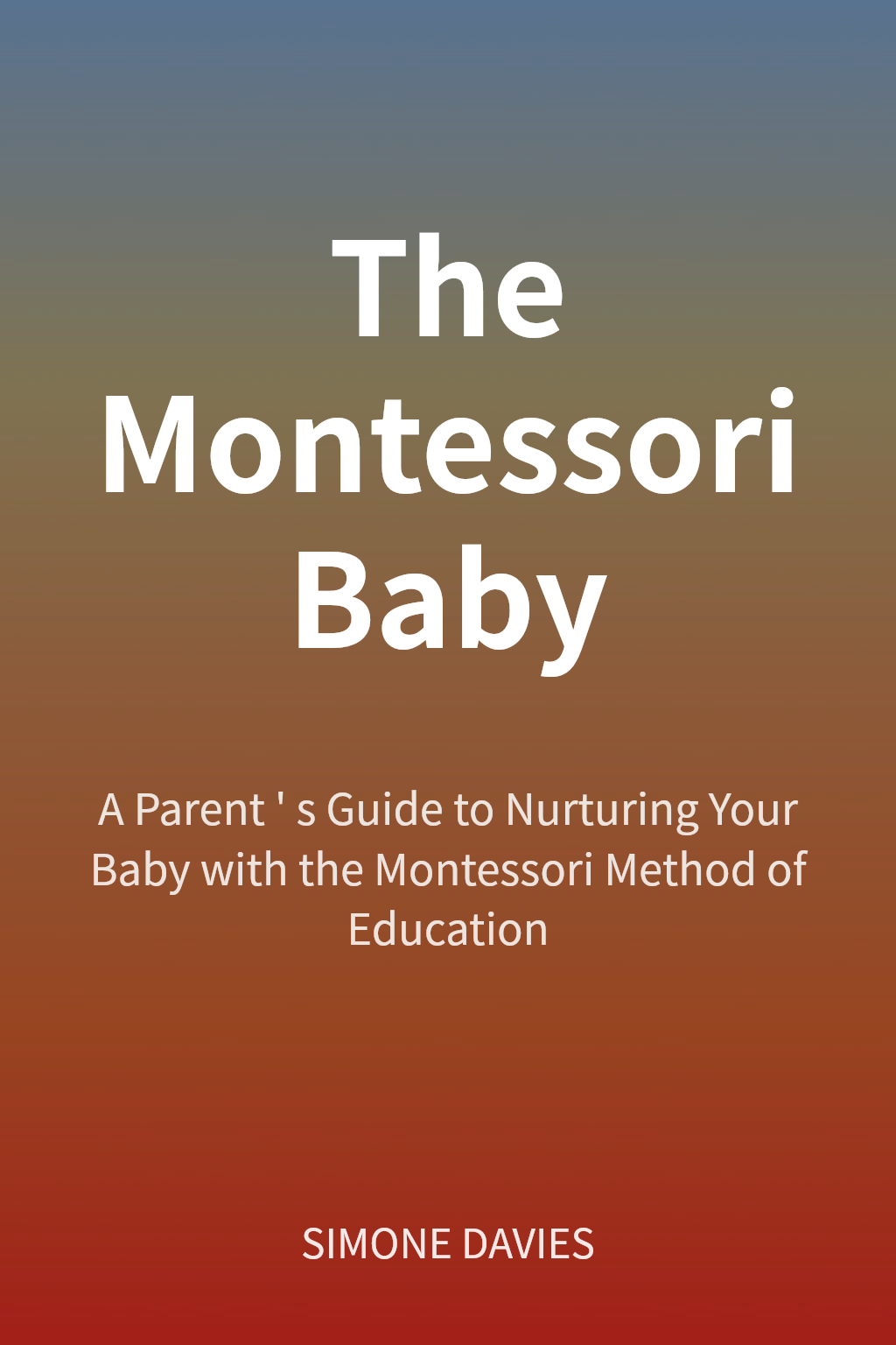 The Montessori Baby cover