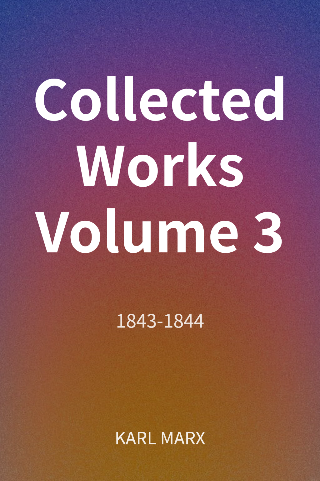 Collected Works Volume 3 cover