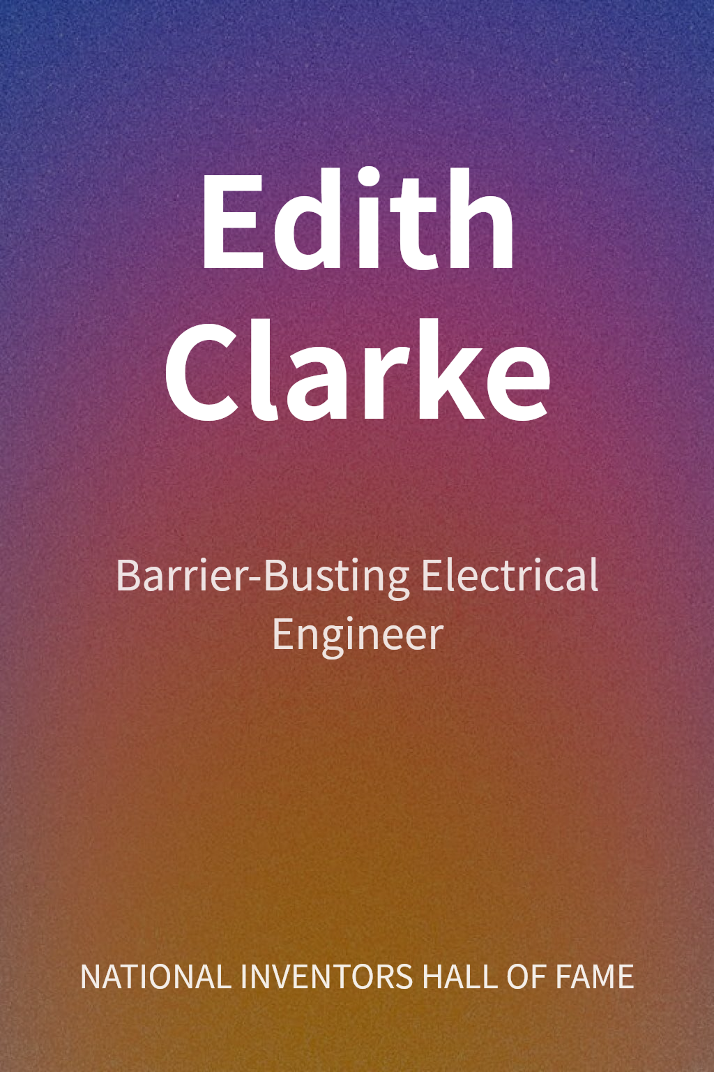 Edith Clarke cover