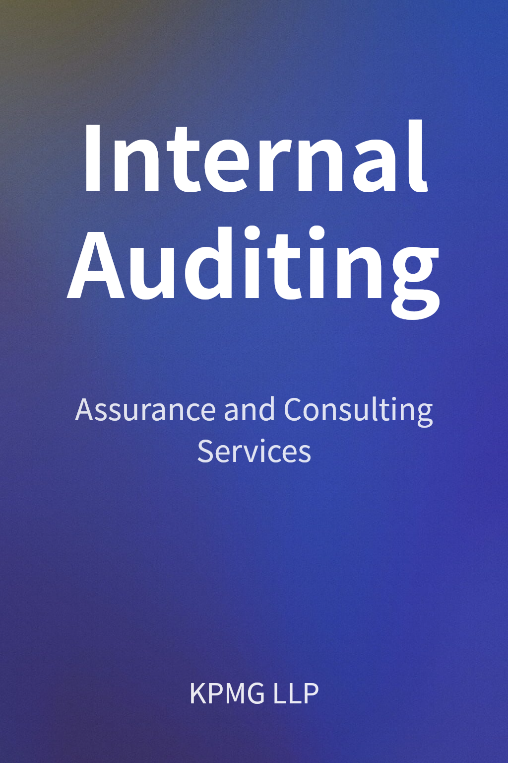 Internal Auditing cover