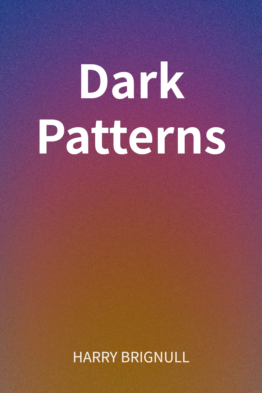 Dark Patterns cover