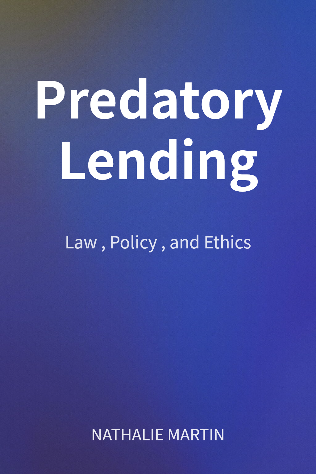 Predatory Lending cover