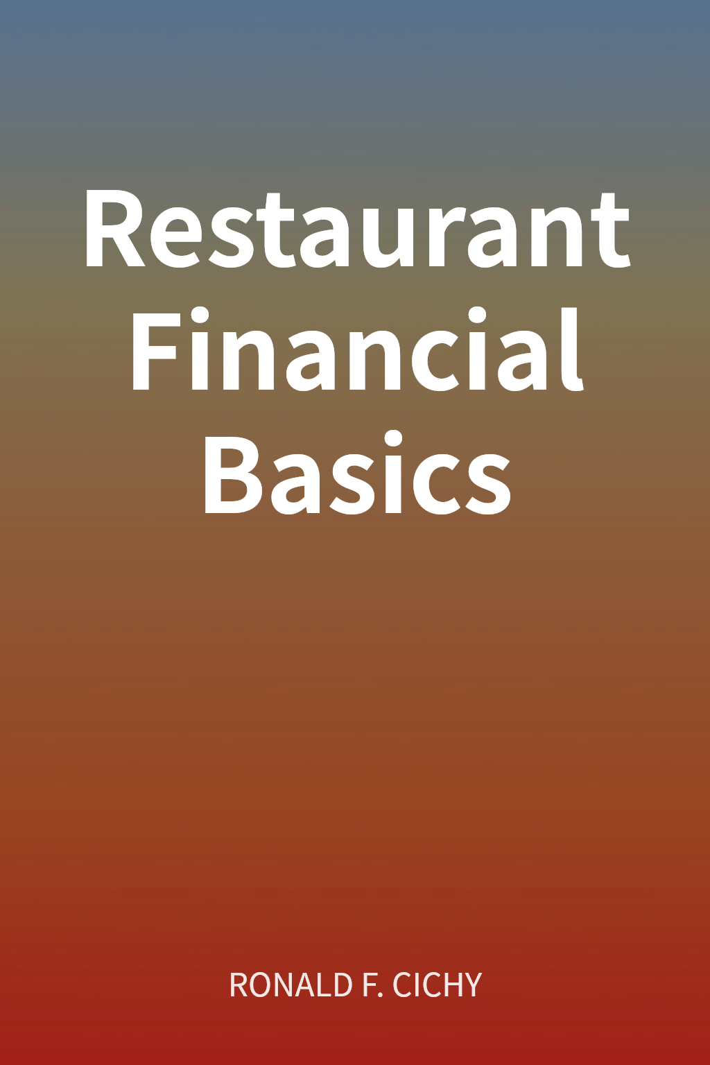 Restaurant Financial Basics cover