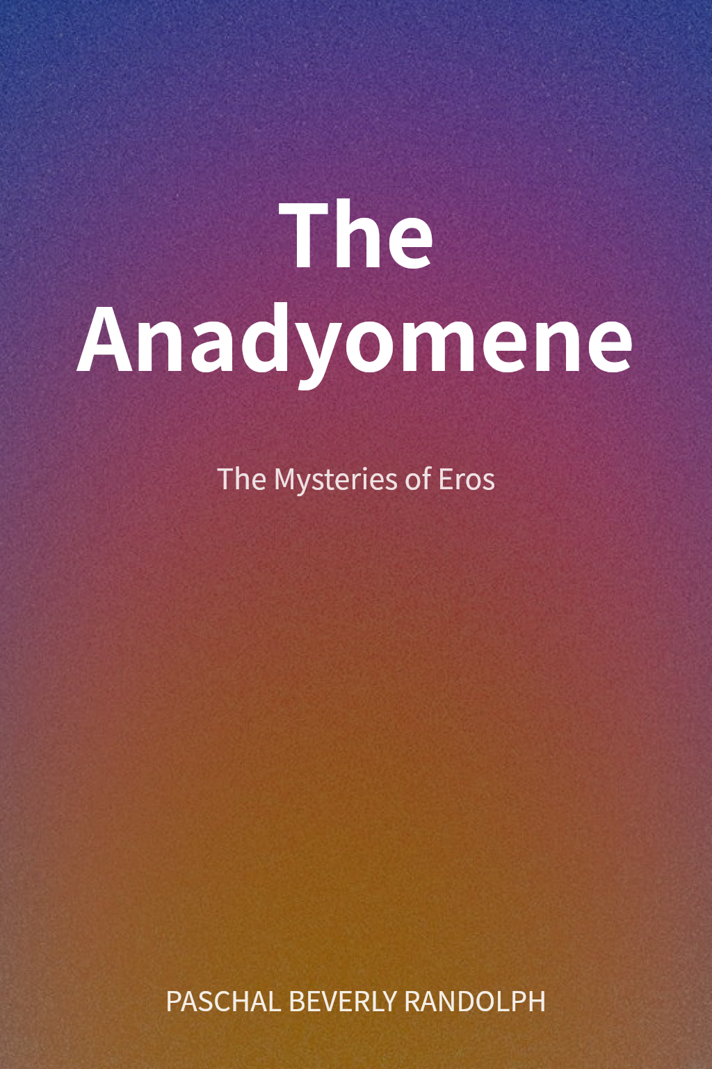 The Anadyomene cover