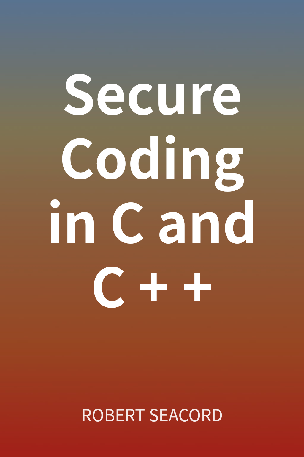 Secure Coding in C and C++ cover