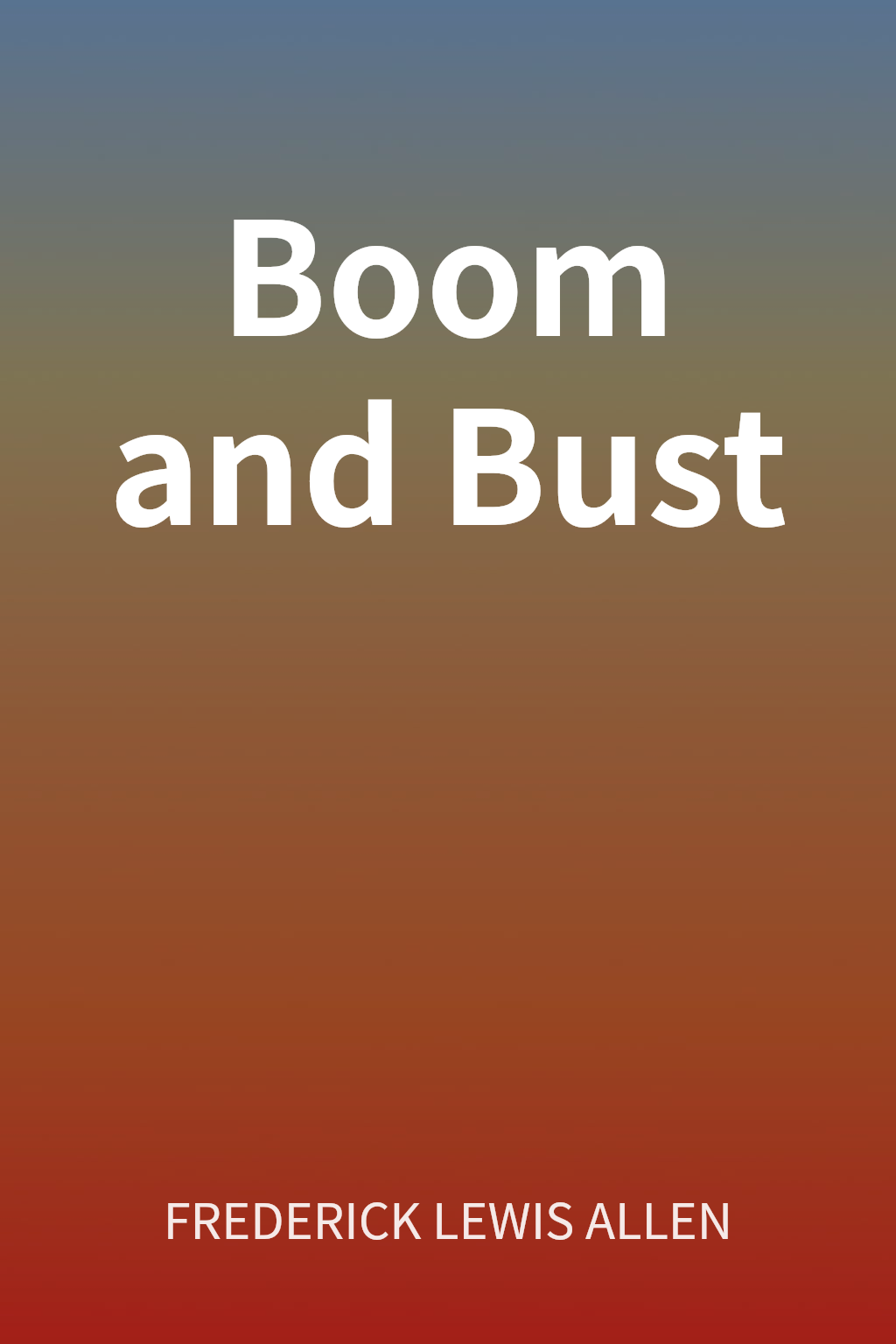 Boom and Bust cover