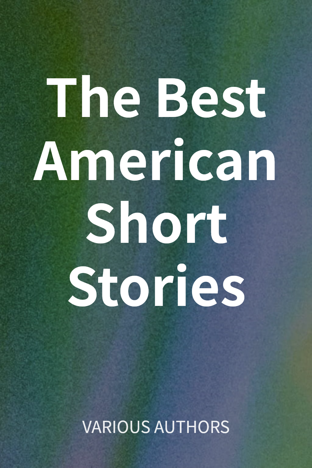 The Best American Short Stories cover