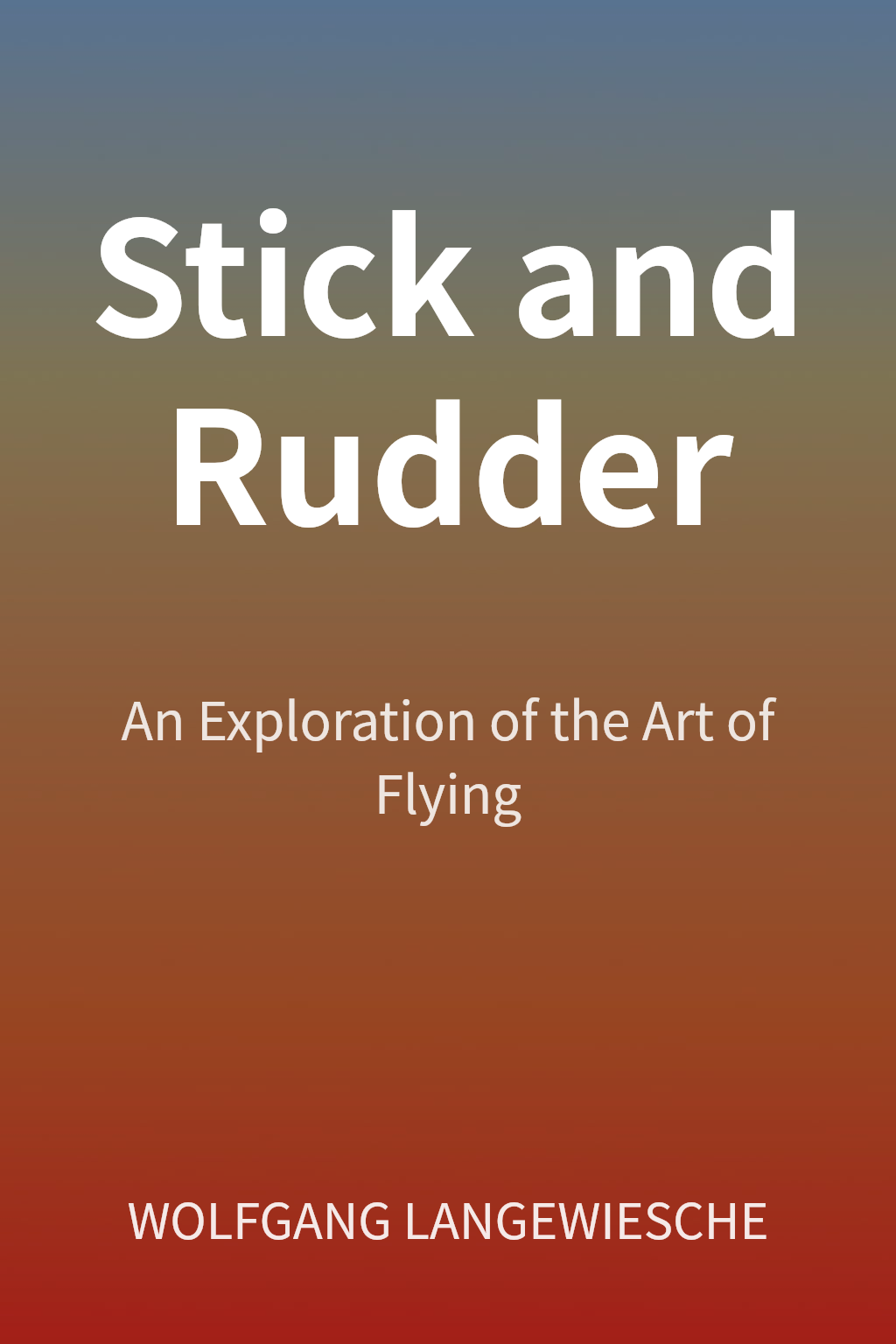 Stick and Rudder cover