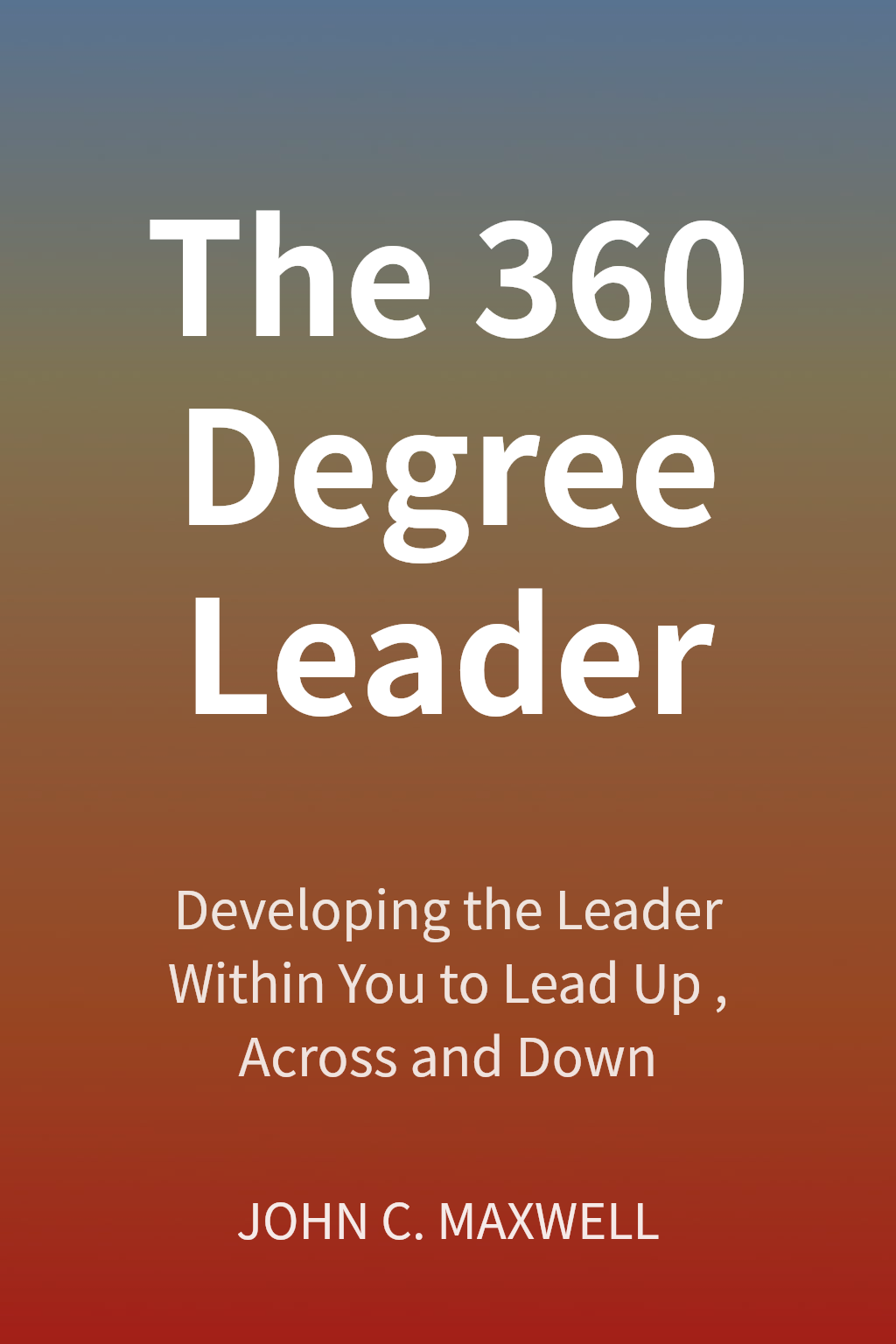The 360 Degree Leader cover