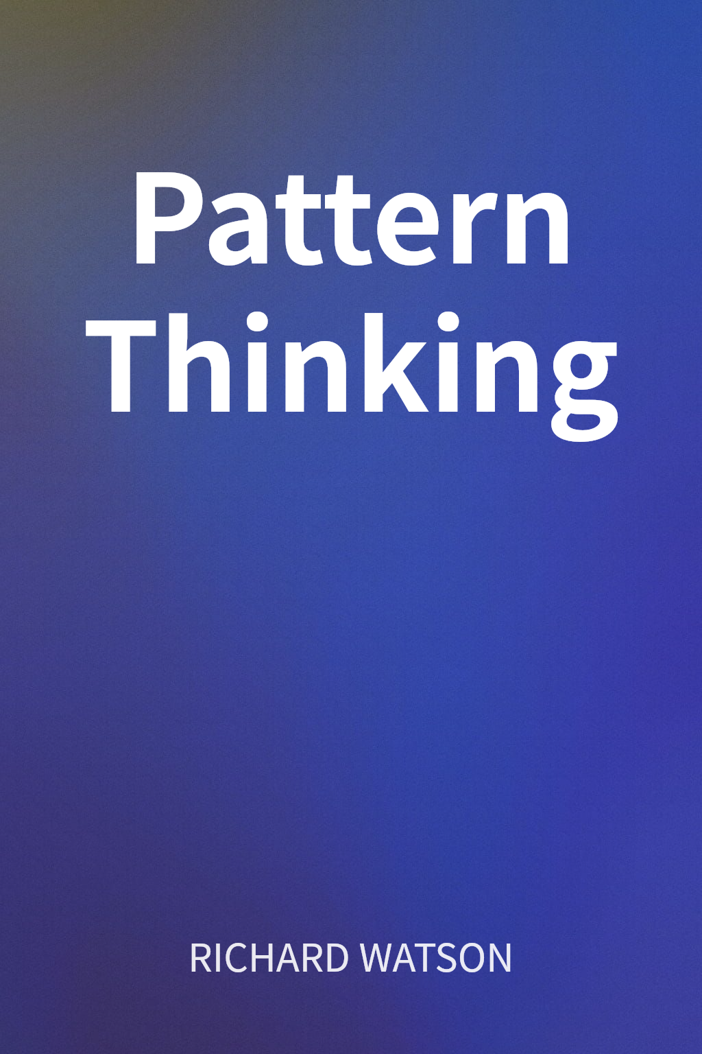 Pattern Thinking cover