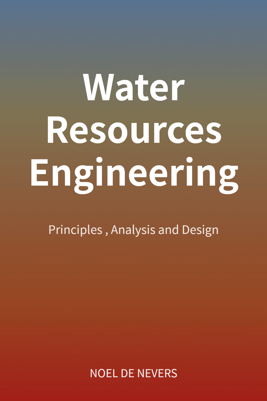 Water Resources Engineering cover