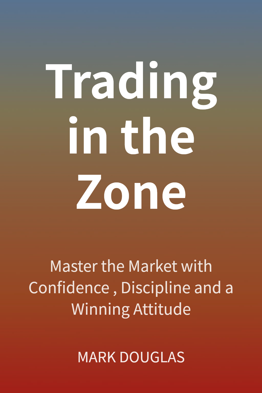 Trading in the Zone cover