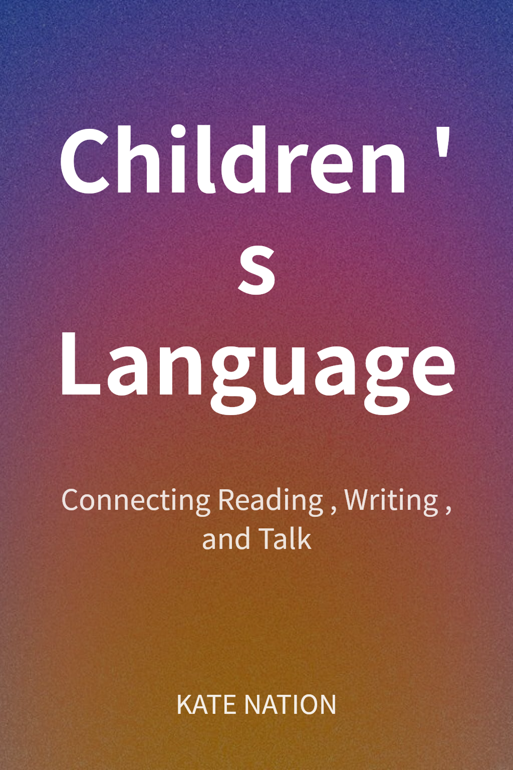 Children's Language cover