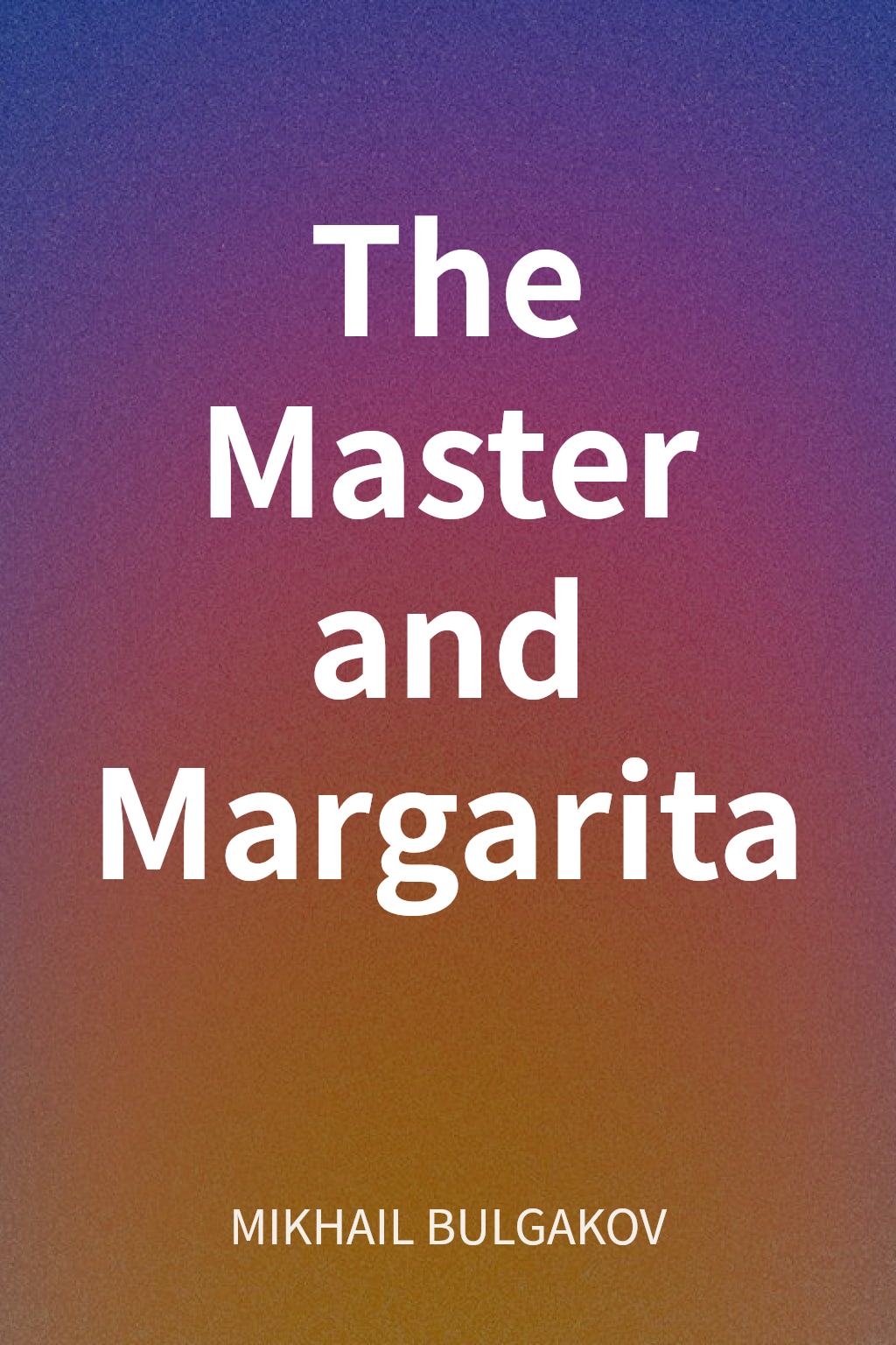 The Master and Margarita cover