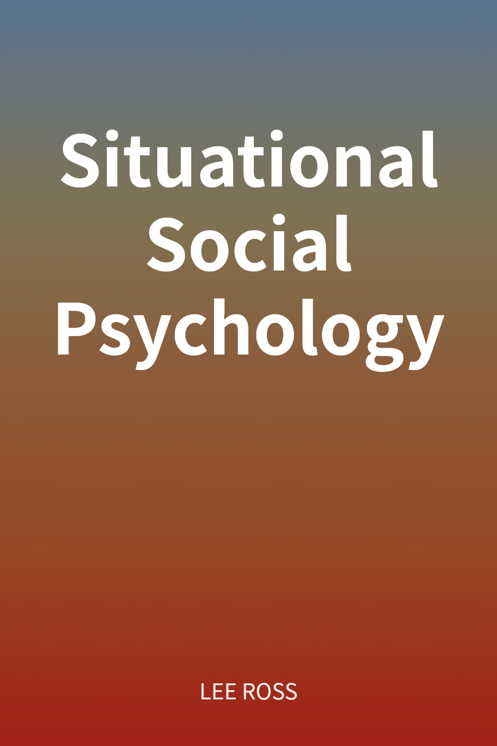 Situational Social Psychology cover