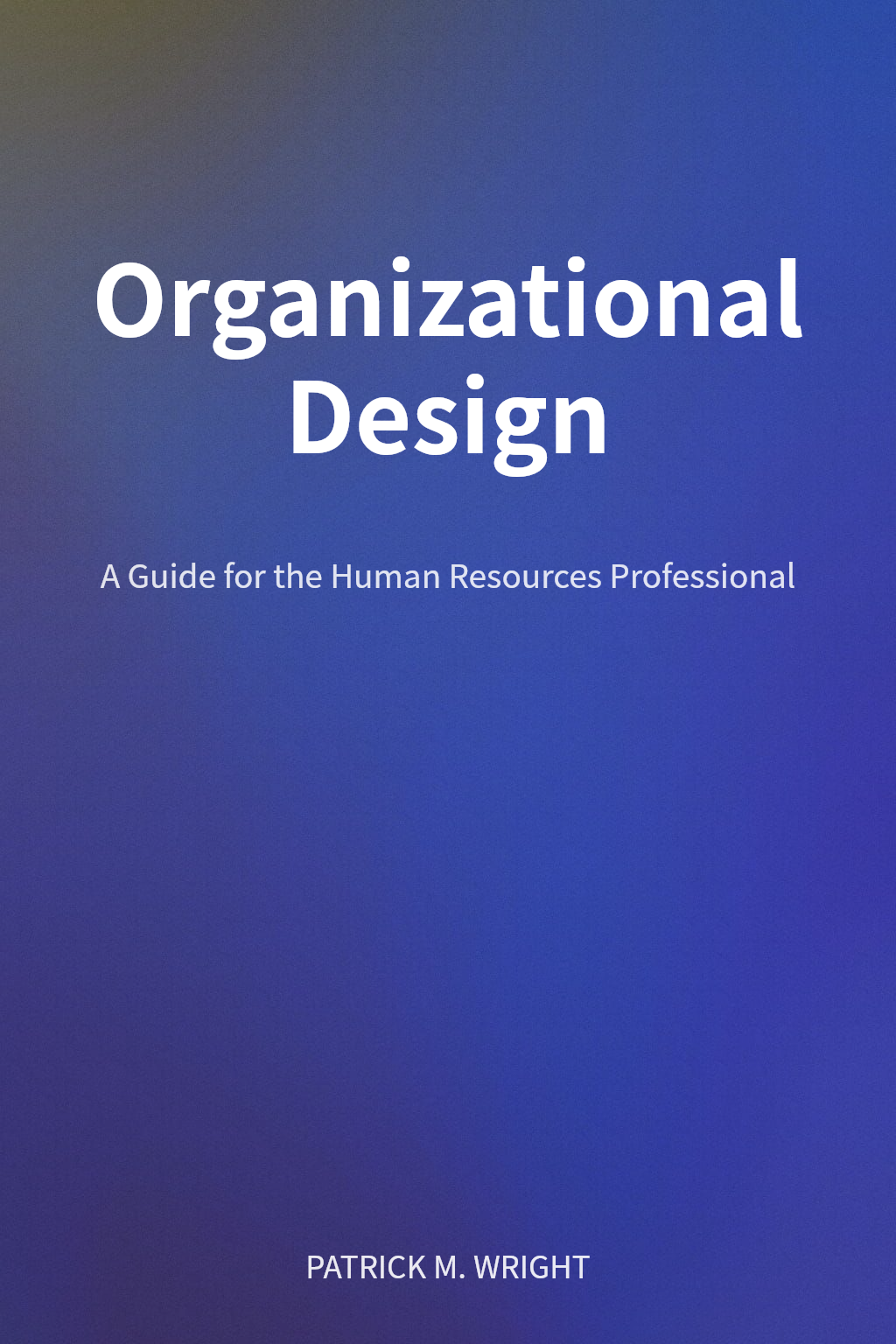 Organizational Design cover