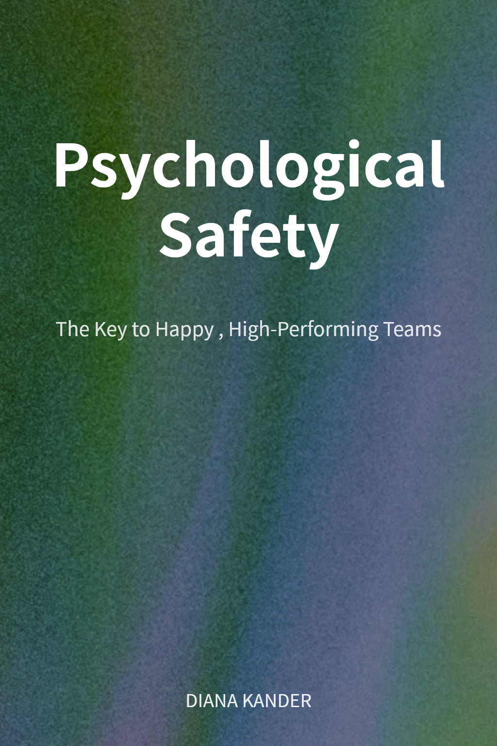 Psychological Safety cover