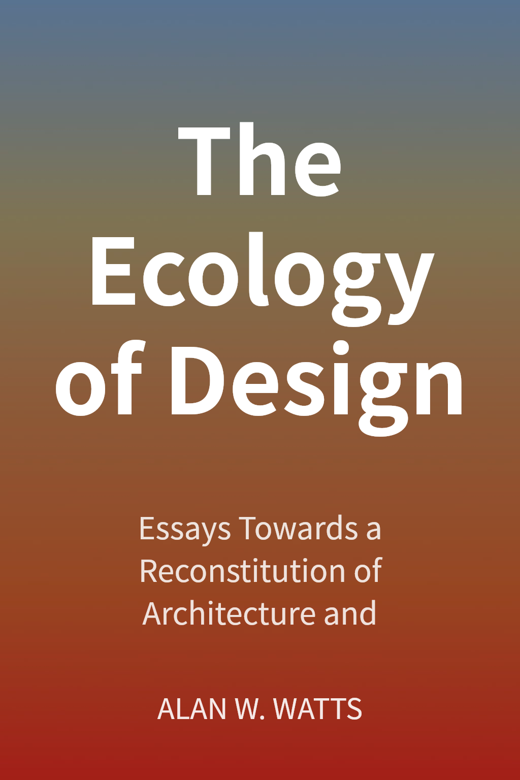 The Ecology of Design cover
