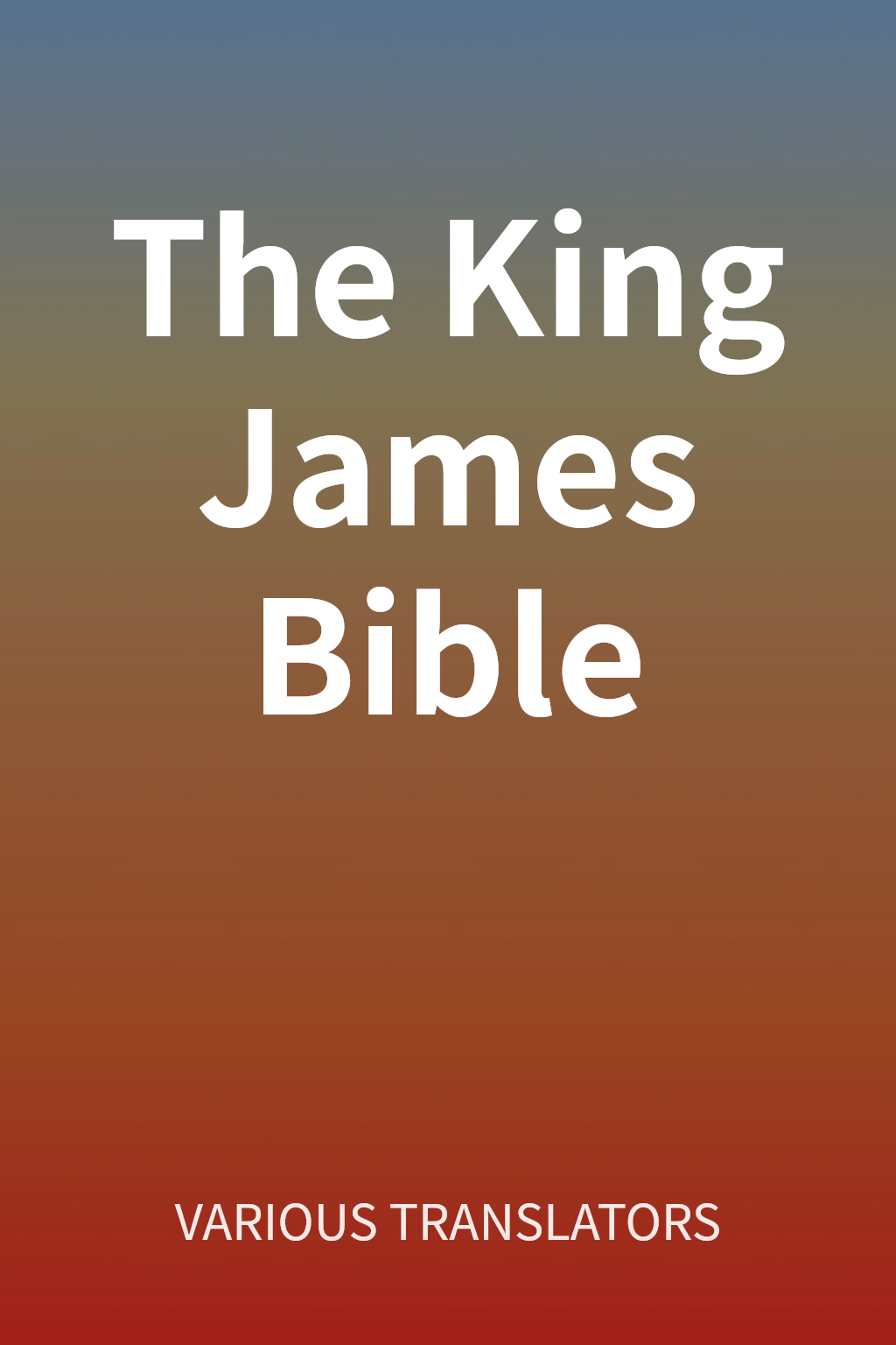The King James Bible cover