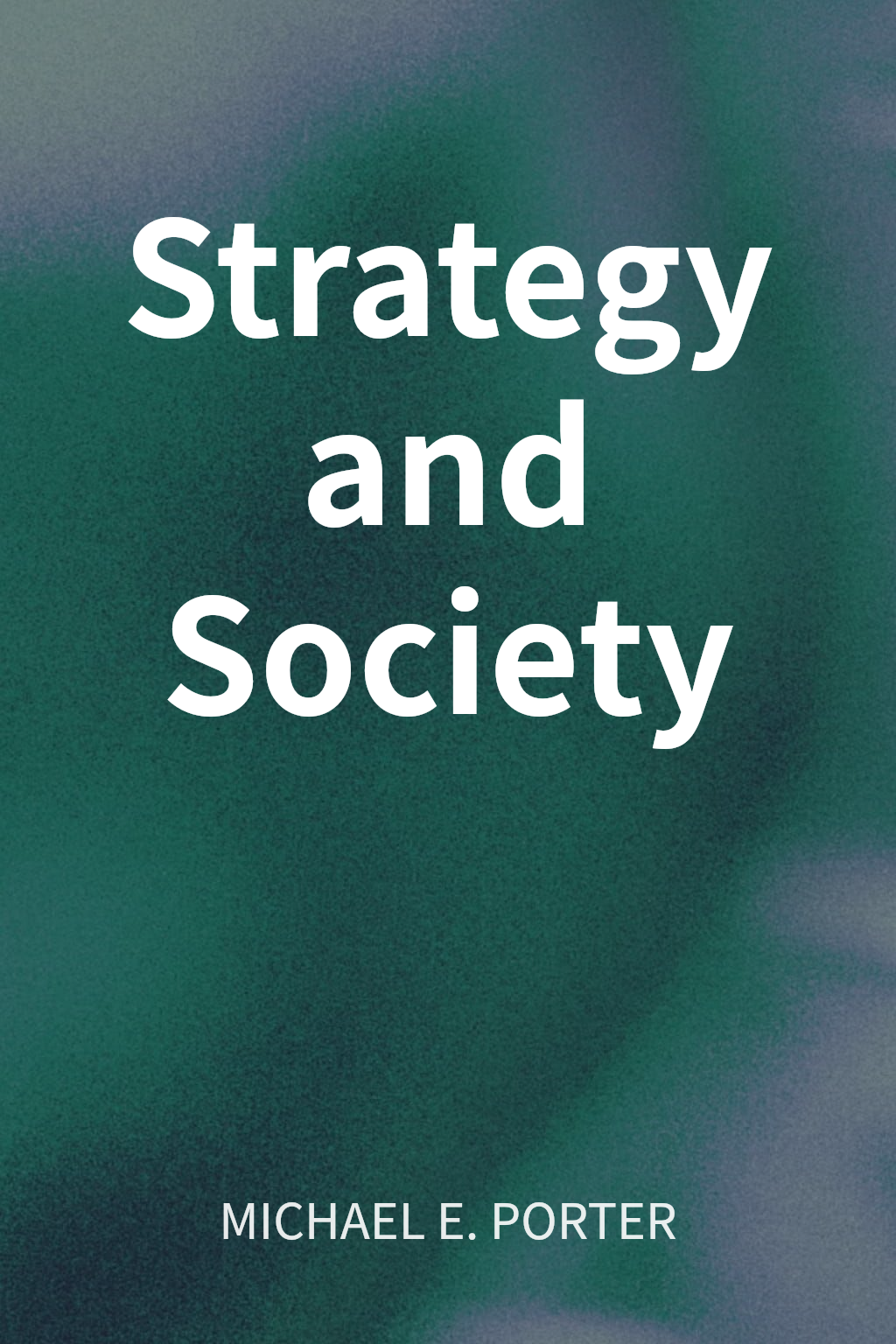 Strategy and Society cover