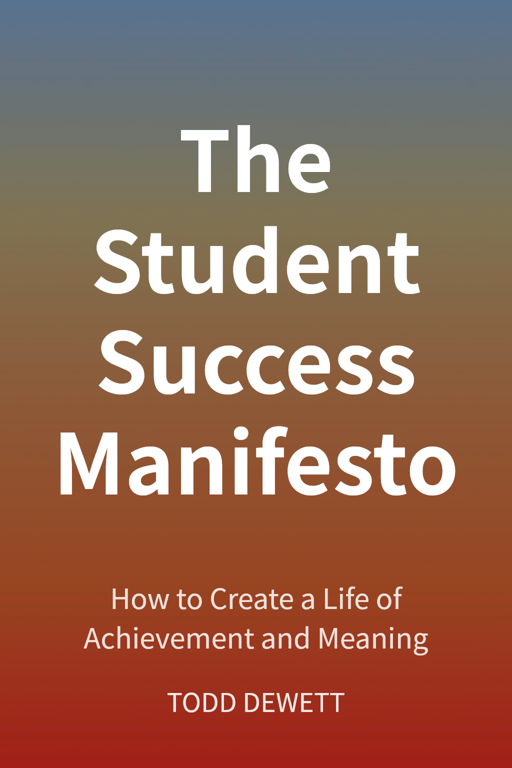 The Student Success Manifesto cover
