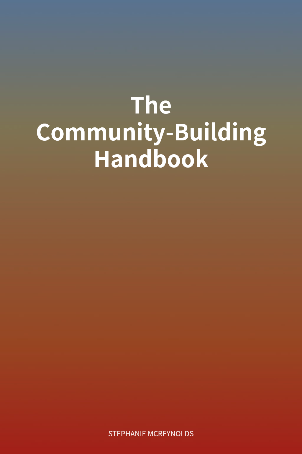 The Community-Building Handbook cover