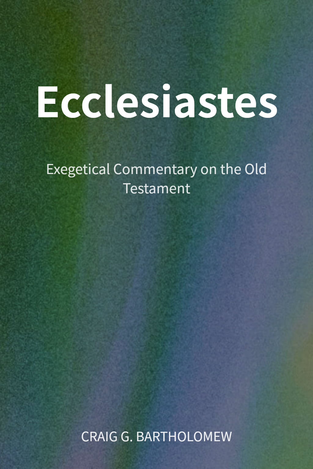 Ecclesiastes cover