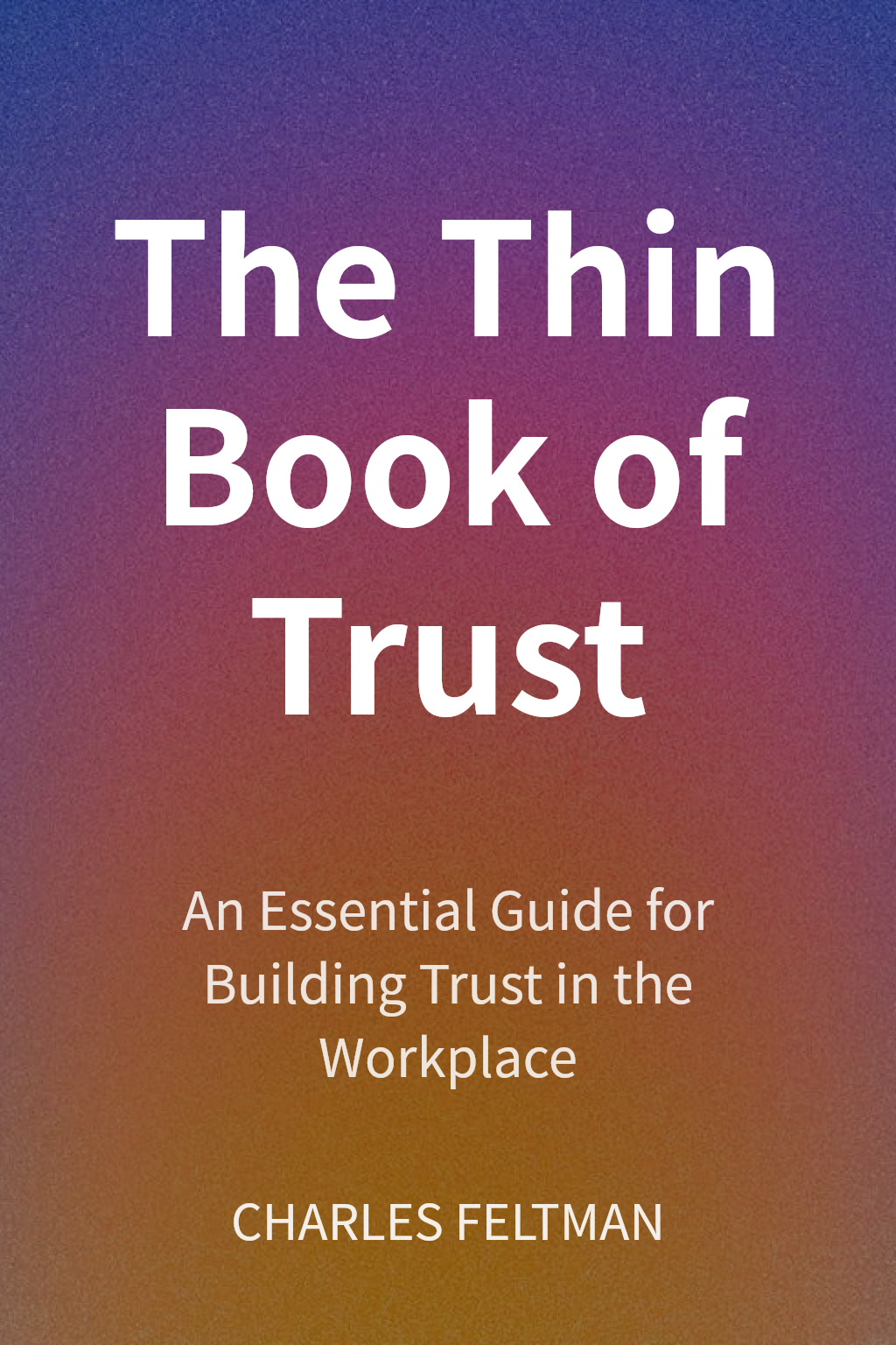 The Thin Book of Trust cover