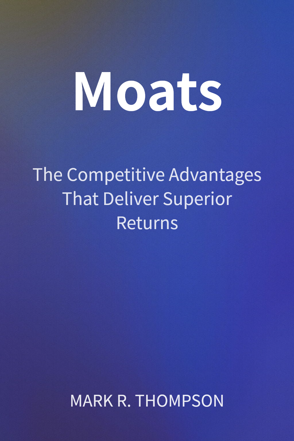 Moats cover