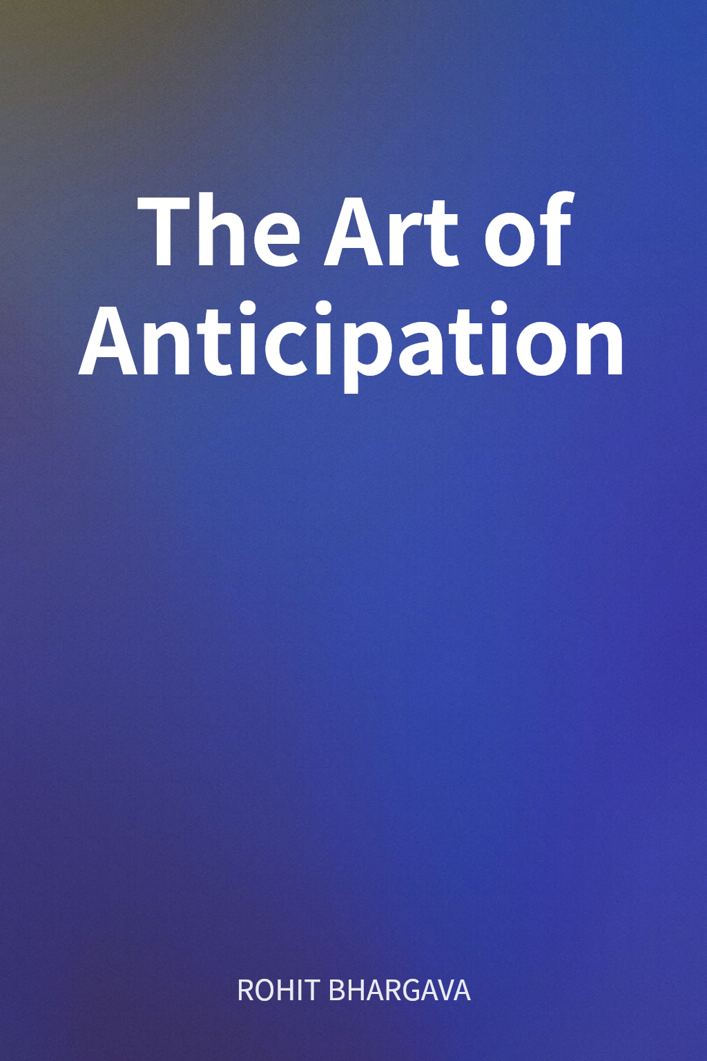 The Art of Anticipation cover