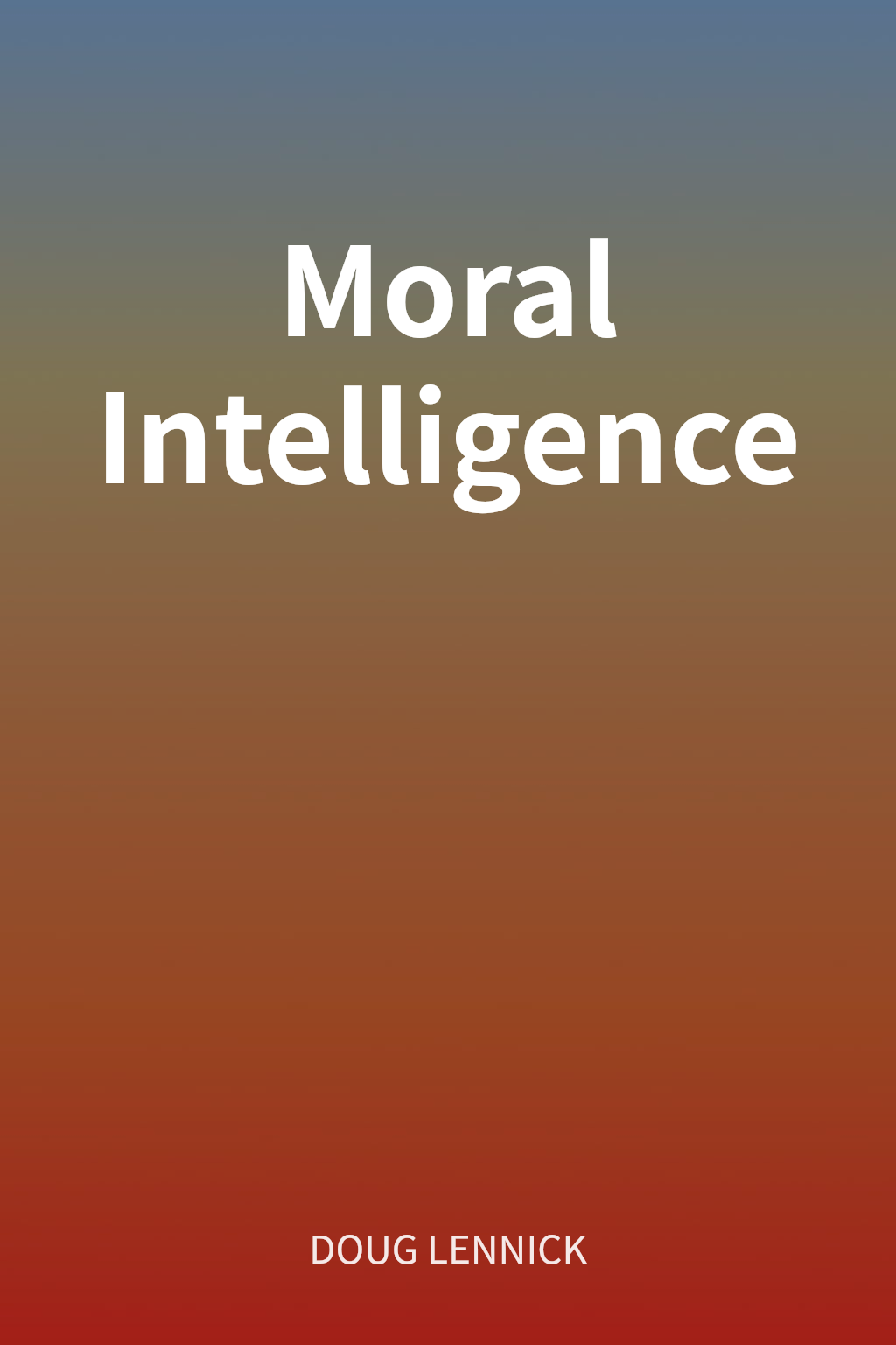 Moral Intelligence cover
